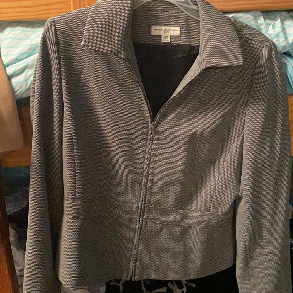 Grey suit jacket